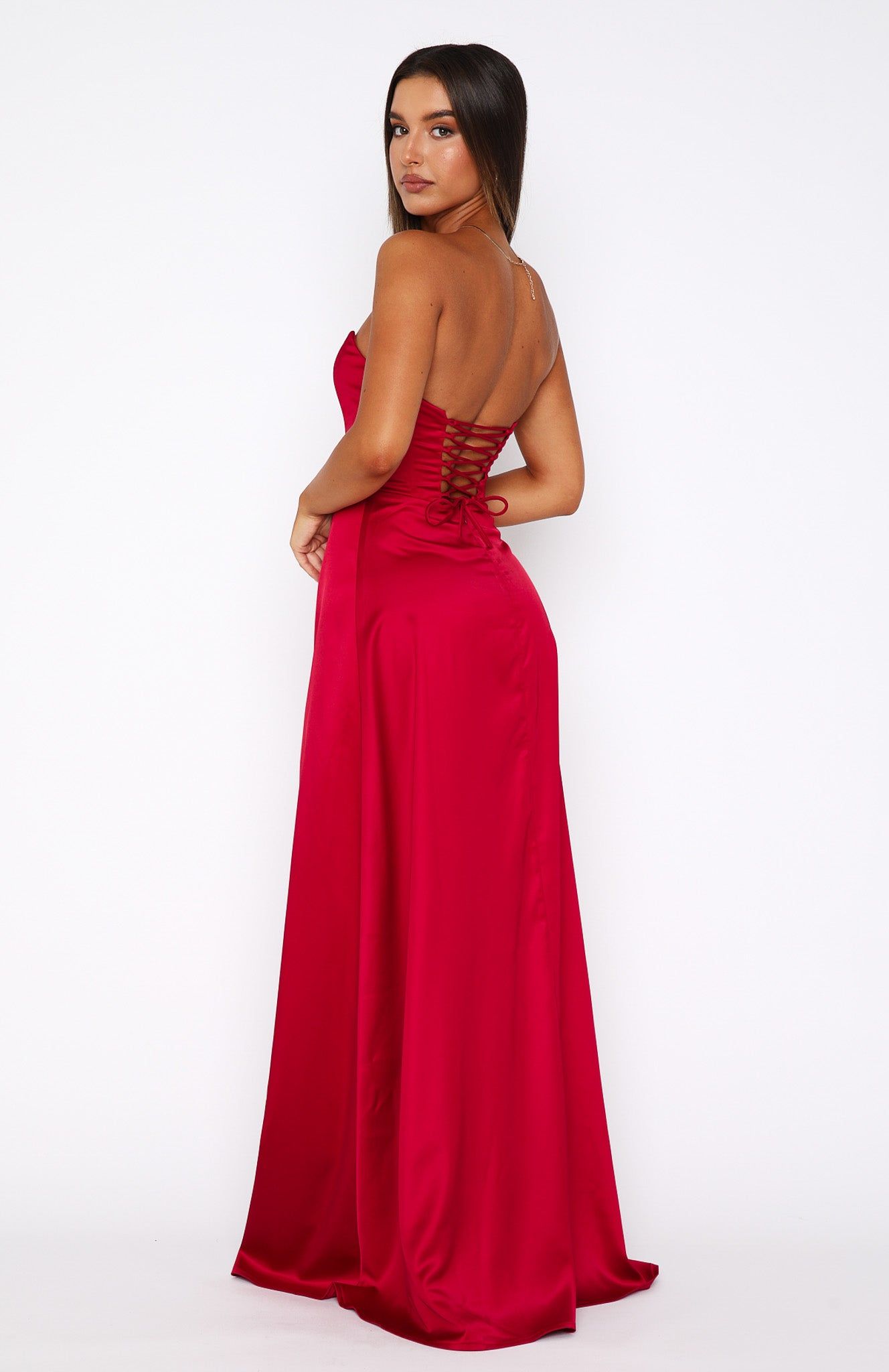Feel Like Dancing Maxi Dress Red sold by White Fox Boutique product image thumbnail 5
