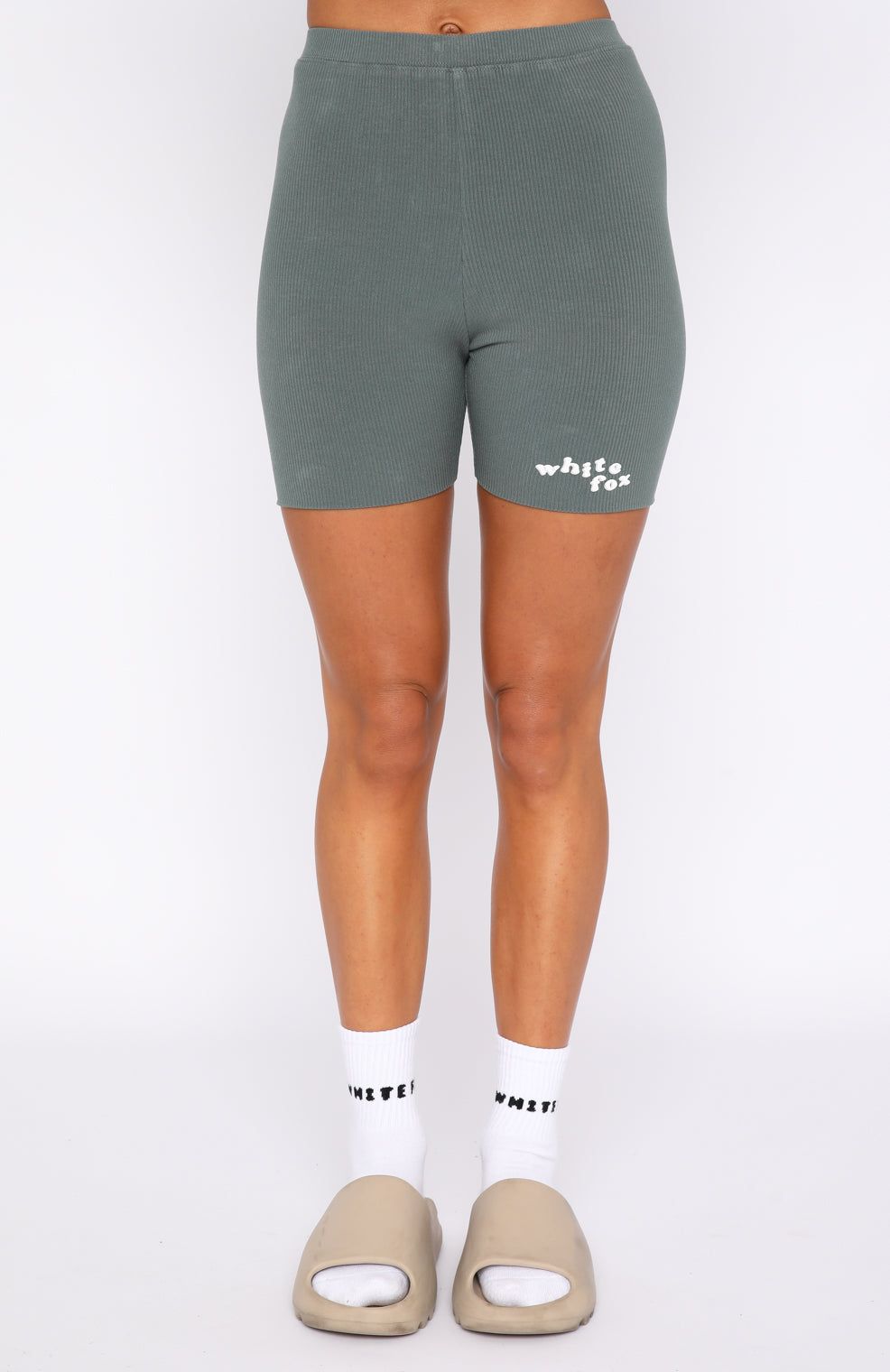 4th Edition Ribbed Bike Shorts Petrol sold by White Fox Boutique product image thumbnail 2