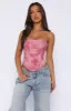 Let It Go Strapless Bustier Fuchsia Orchid sold by White Fox Boutique