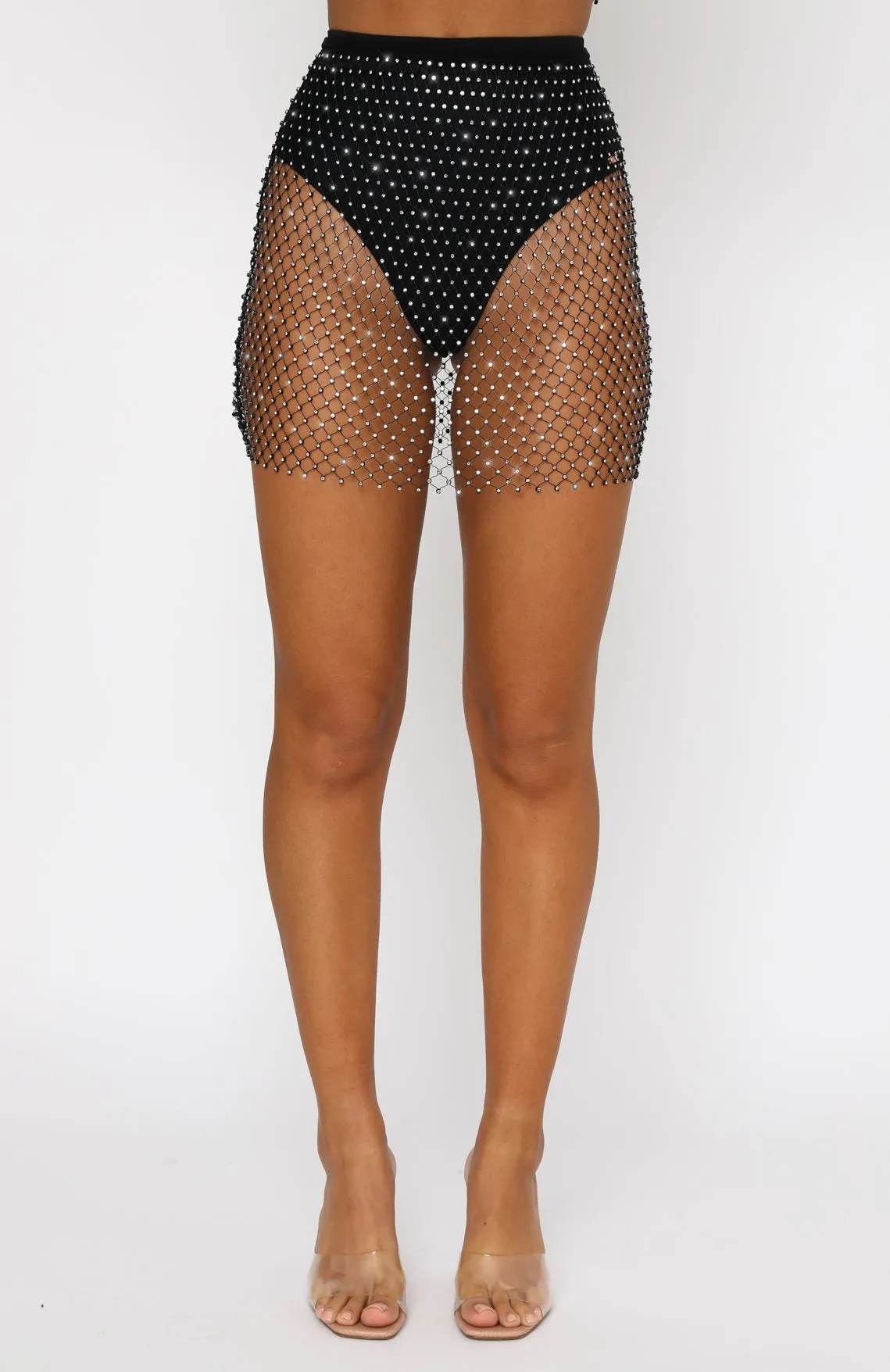 Feel The Beat Mini Skirt Black sold by White Fox Boutique product image thumbnail 2