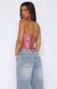 Let It Go Strapless Bustier Fuchsia Orchid sold by White Fox Boutique
