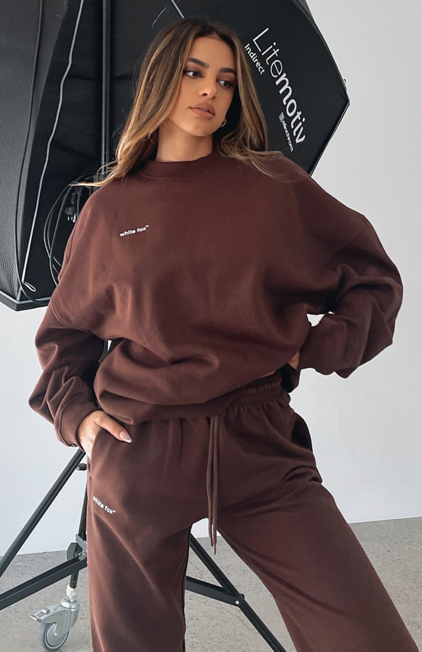 Own The Moment Sweater Chocolate sold by White Fox Boutique product image thumbnail 6