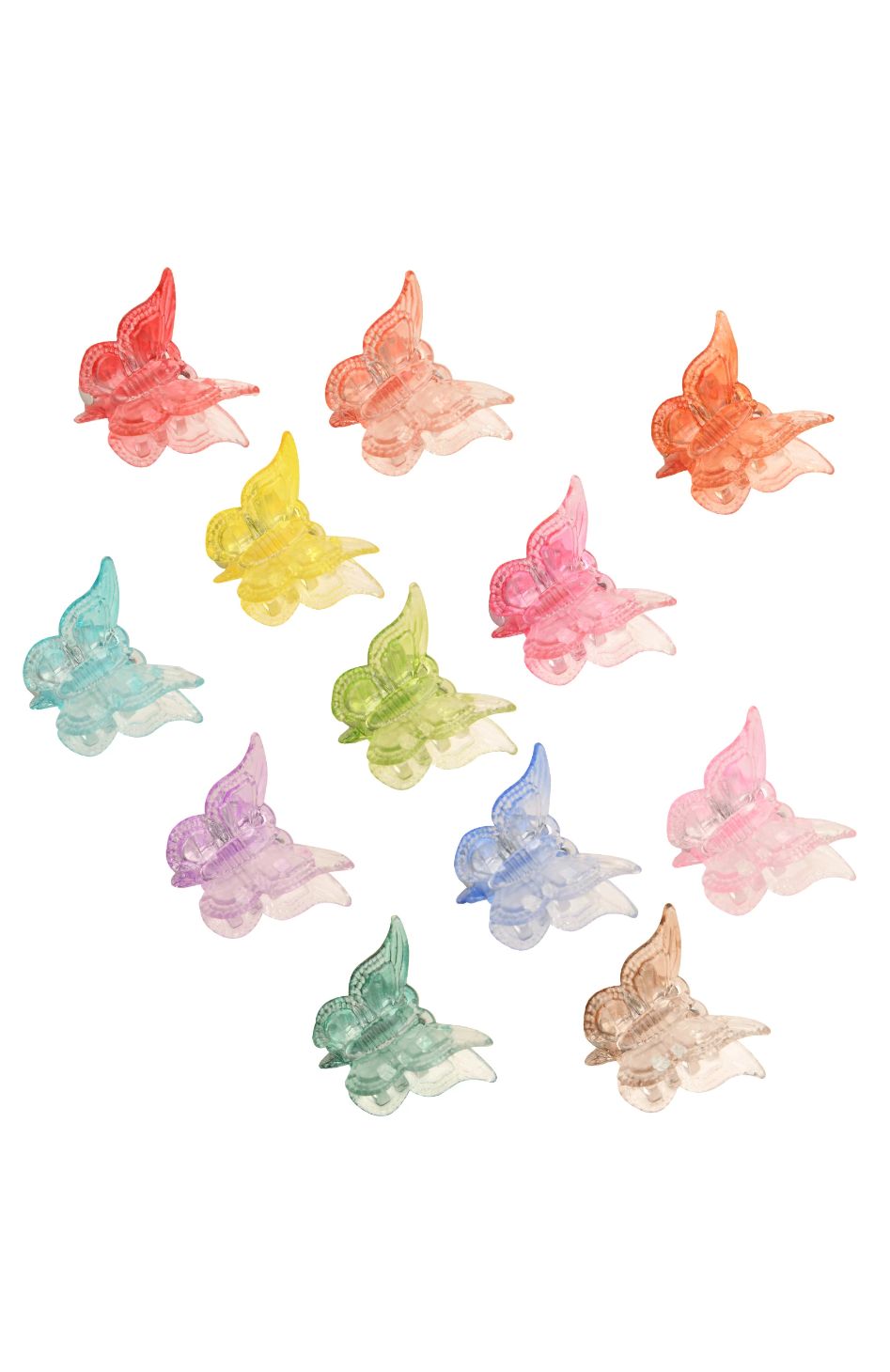 Butterfly Hair Clips 12 Pack Multi sold by White Fox Boutique product image thumbnail 3