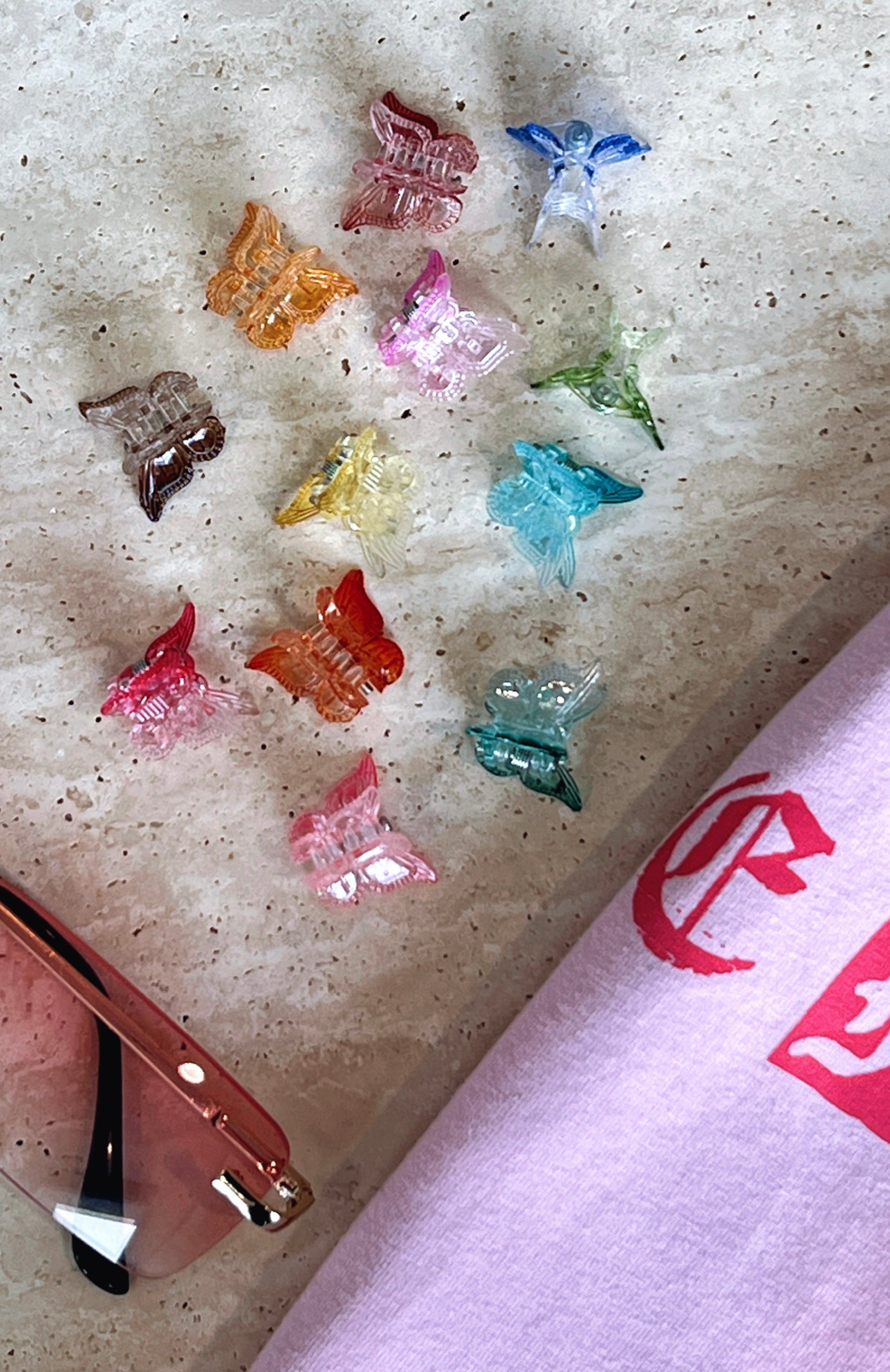 Butterfly Hair Clips 12 Pack Multi sold by White Fox Boutique product image thumbnail 2