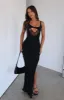 Heartbeat Tonight Maxi Dress Black sold by White Fox Boutique