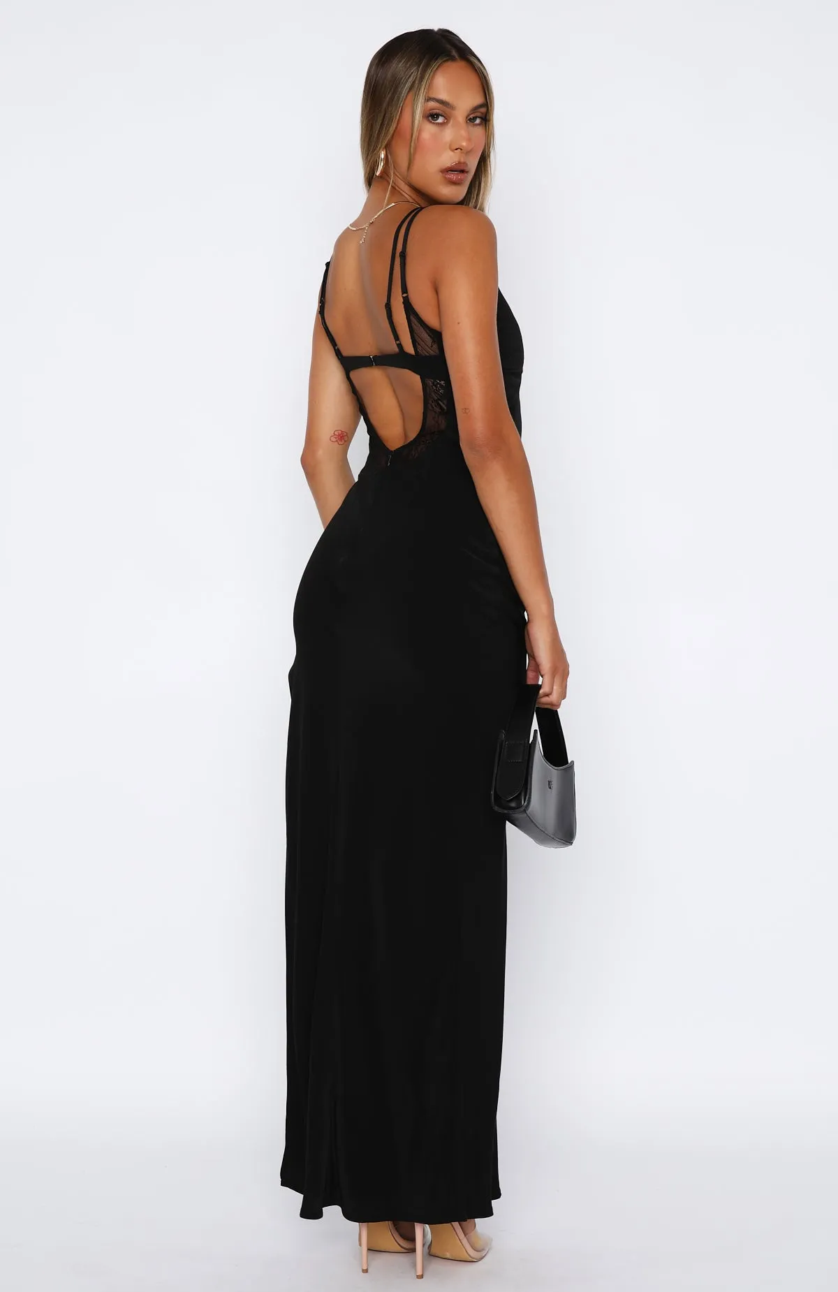 Heartbeat Tonight Maxi Dress Black sold by White Fox Boutique product image thumbnail 4