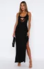Heartbeat Tonight Maxi Dress Black sold by White Fox Boutique