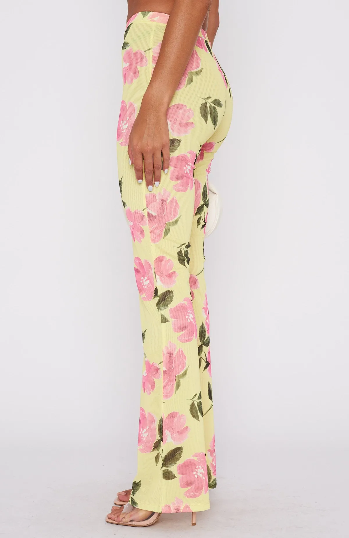 Summer In The City Pants Lemon Rose sold by White Fox Boutique product image thumbnail 3