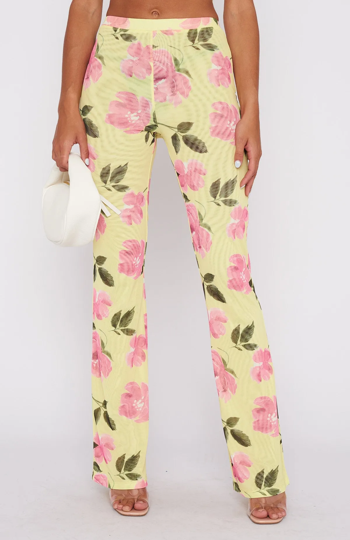 Summer In The City Pants Lemon Rose sold by White Fox Boutique product image thumbnail 2