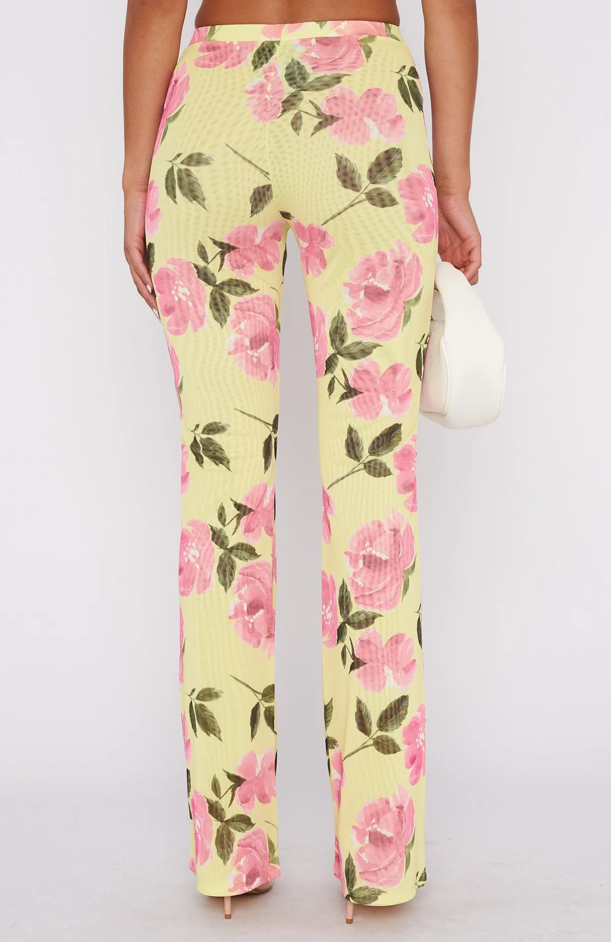 Summer In The City Pants Lemon Rose sold by White Fox Boutique product image thumbnail 4