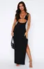 Don't Want To Be Apart Maxi Dress Black sold by White Fox Boutique