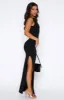 Don't Want To Be Apart Maxi Dress Black sold by White Fox Boutique