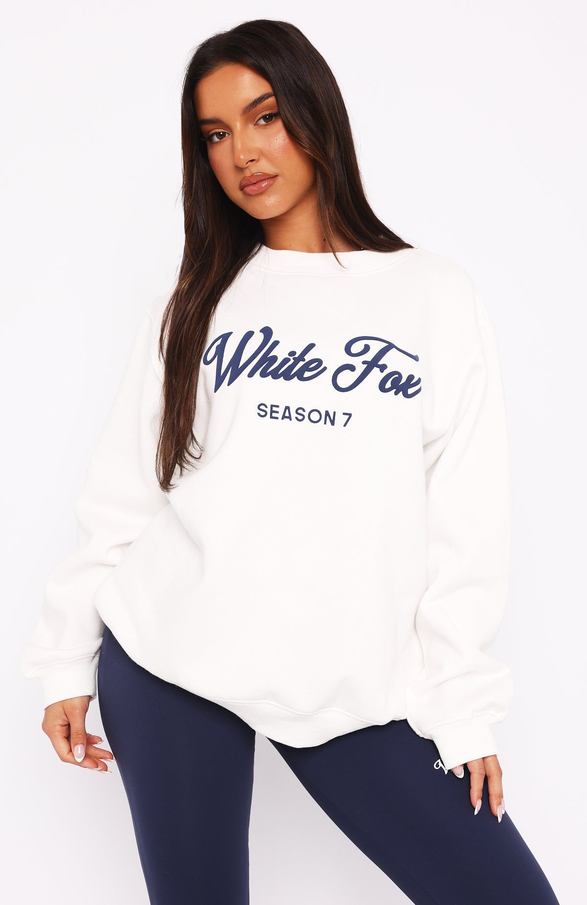 Season 7 Oversized Sweater Snow sold by White Fox Boutique product image thumbnail 2