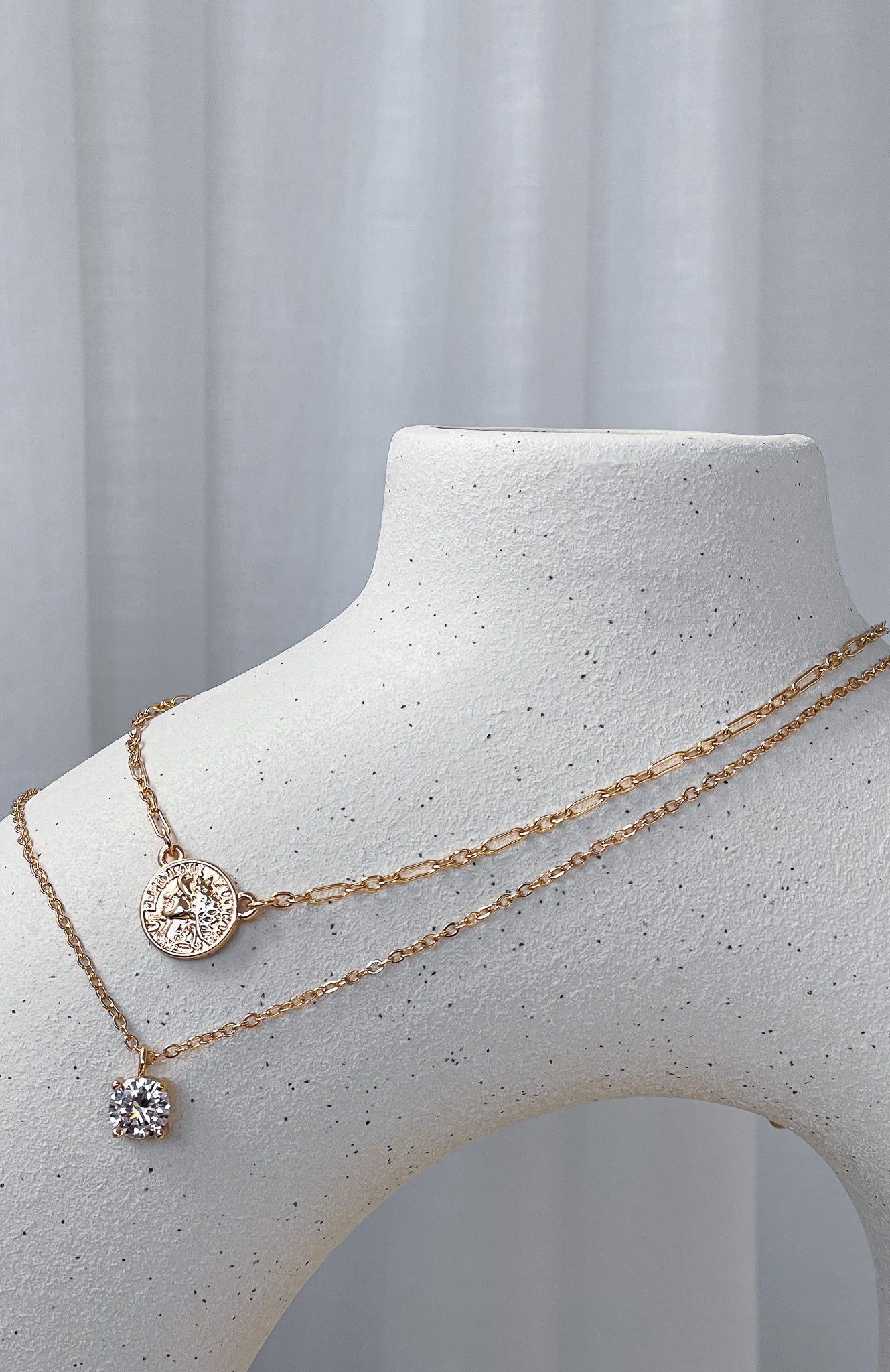 Nicole Necklace Gold sold by White Fox Boutique product image thumbnail 2