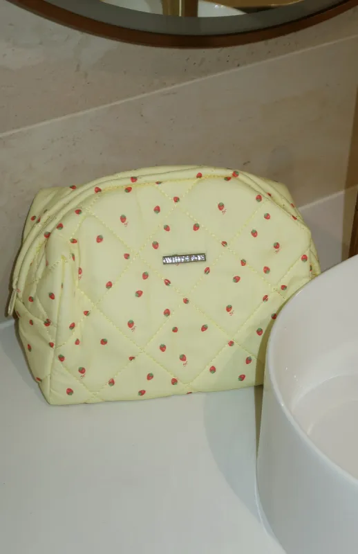 Getting Ready Cosmetic Bag Strawberry Love sold by White Fox Boutique