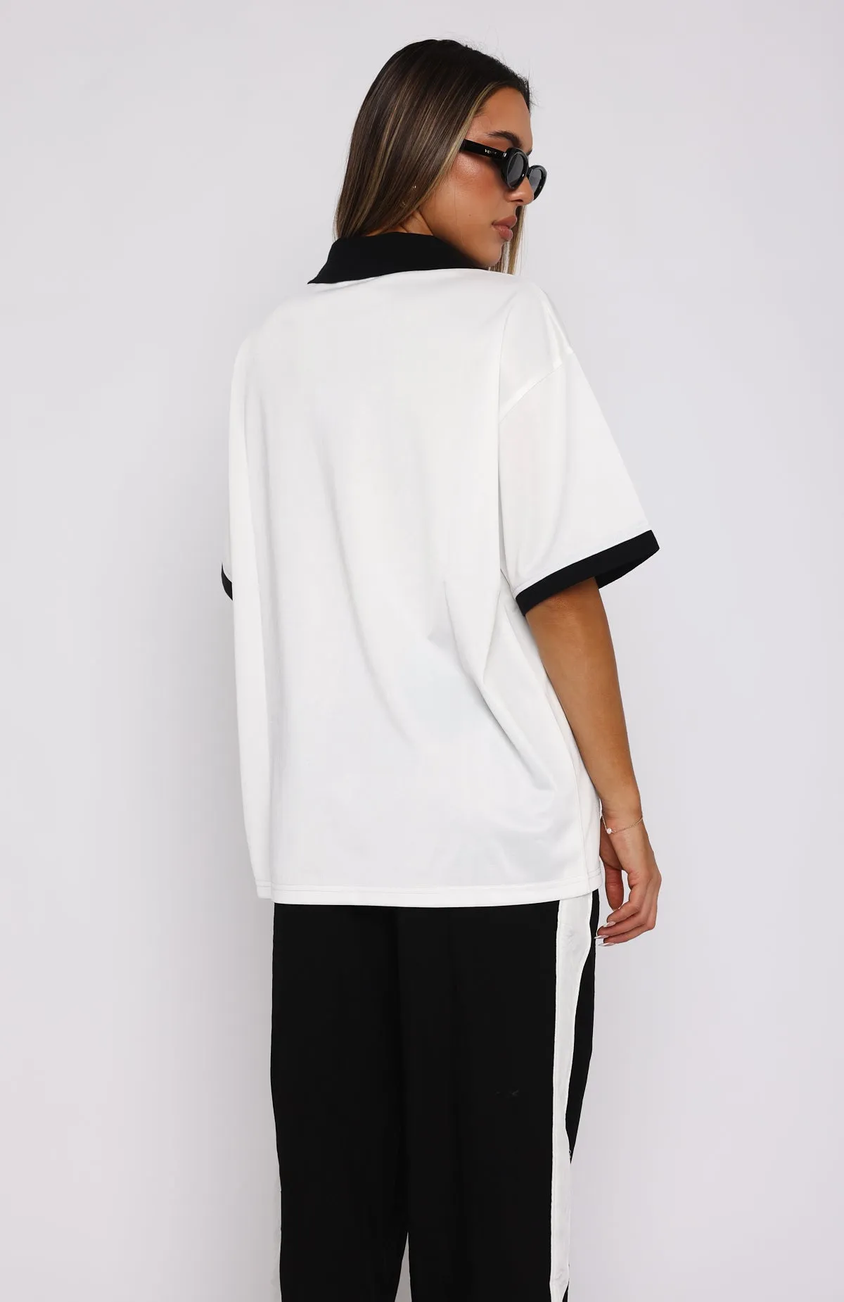 Take The Chance Oversized Jersey White sold by White Fox Boutique product image thumbnail 4