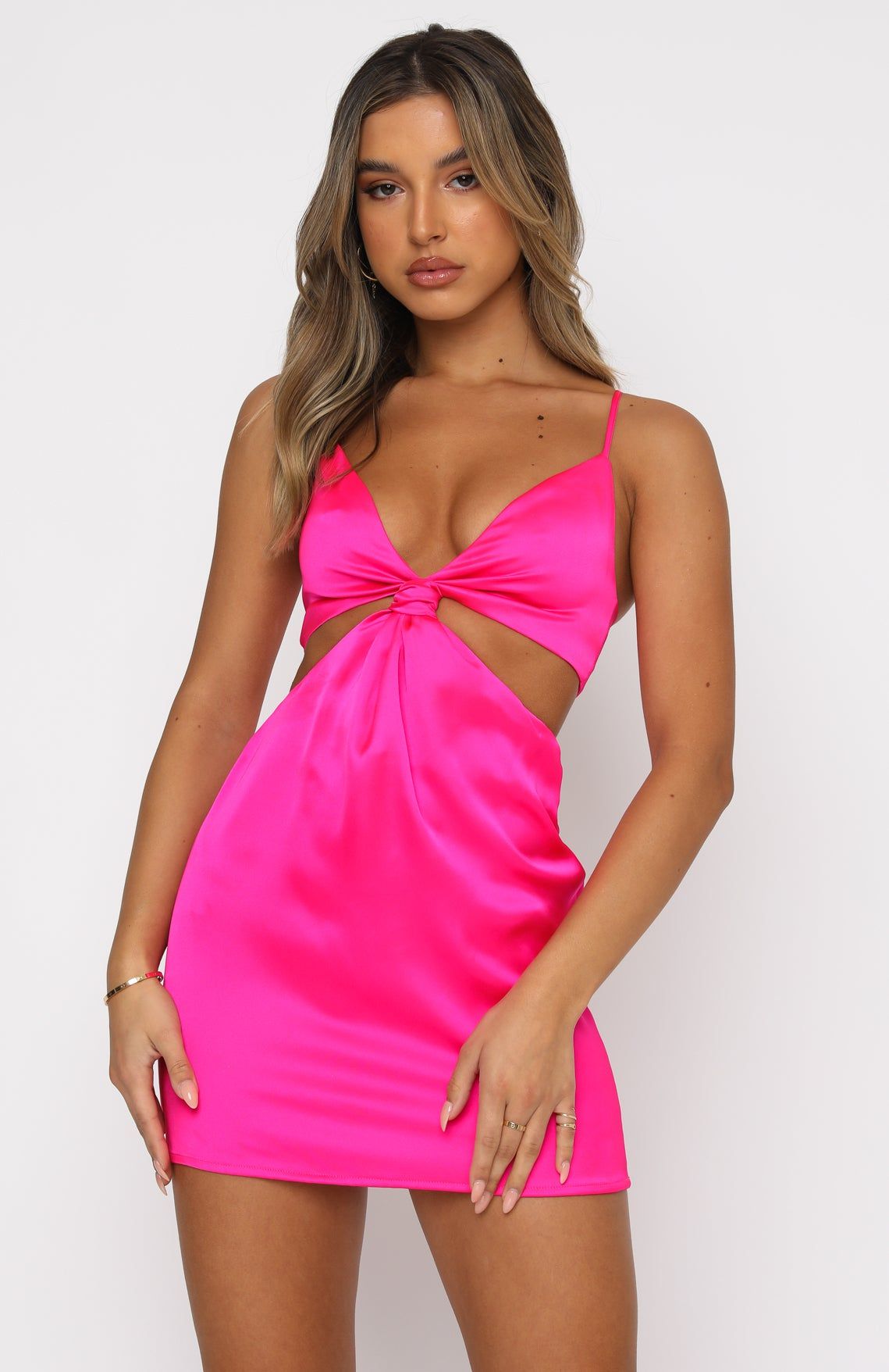Let's Run Away Mini Dress Hot Pink sold by White Fox Boutique product image thumbnail 2