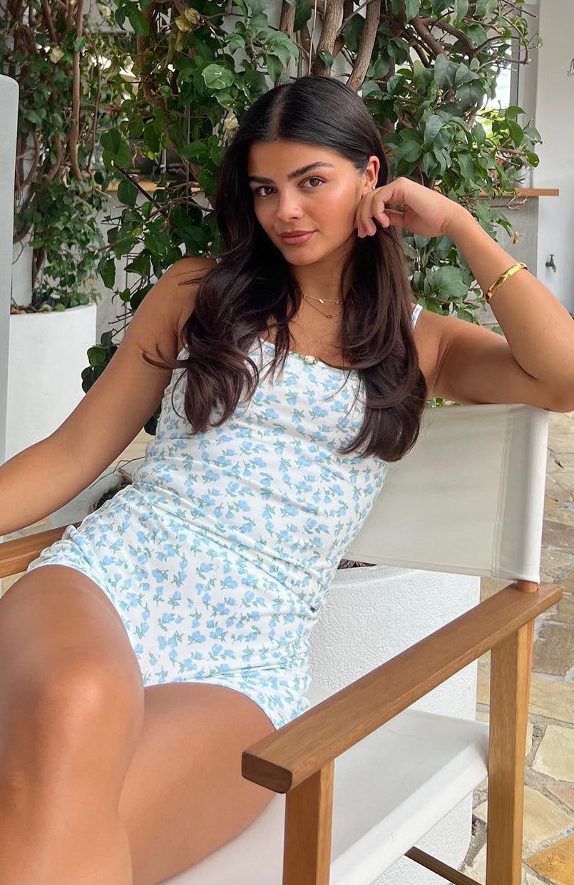 It's A Long Shot Cami Blue sold by White Fox Boutique product image thumbnail 5