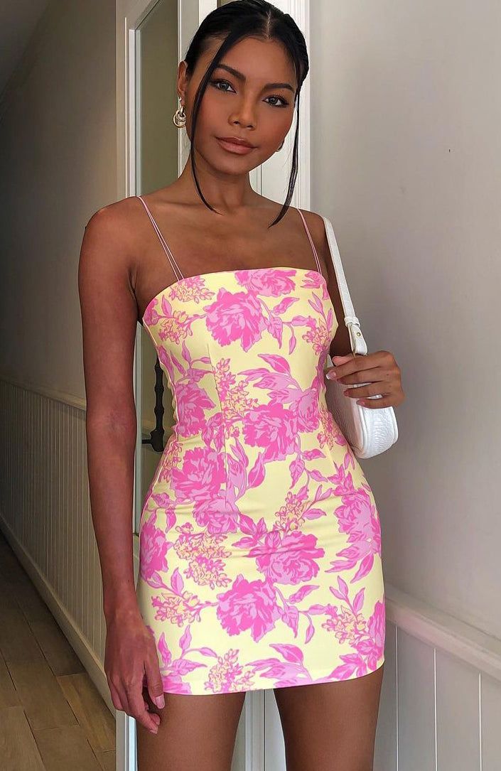 Sunset Skies Mini Dress Summer Blossom sold by White Fox Boutique