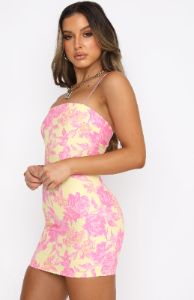 Sunset Skies Mini Dress Summer Blossom sold by White Fox Boutique