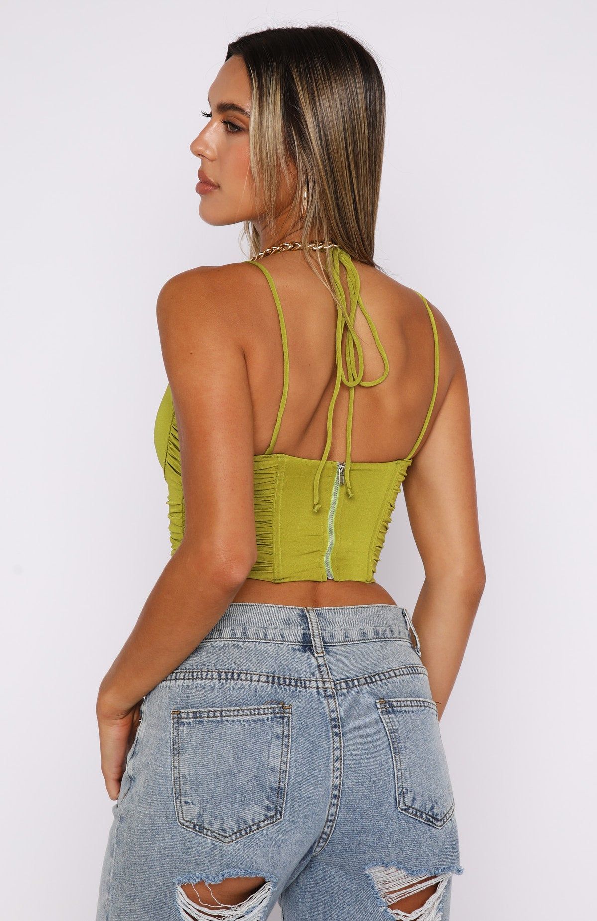Imagine Bustier Matcha sold by White Fox Boutique product image thumbnail 4