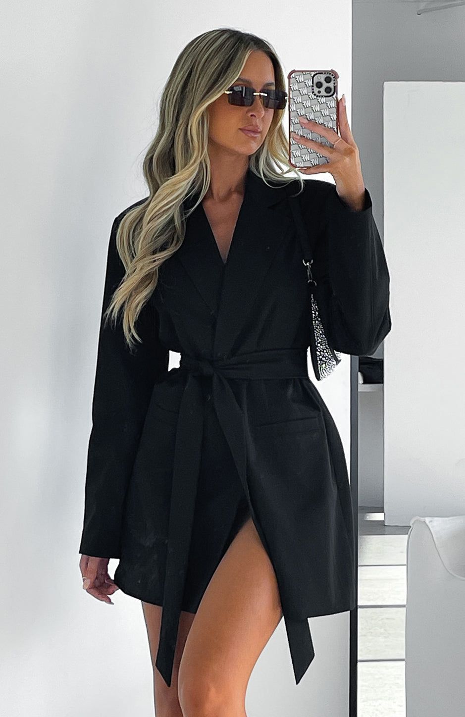 Confident Blazer Black sold by White Fox Boutique product image thumbnail 6