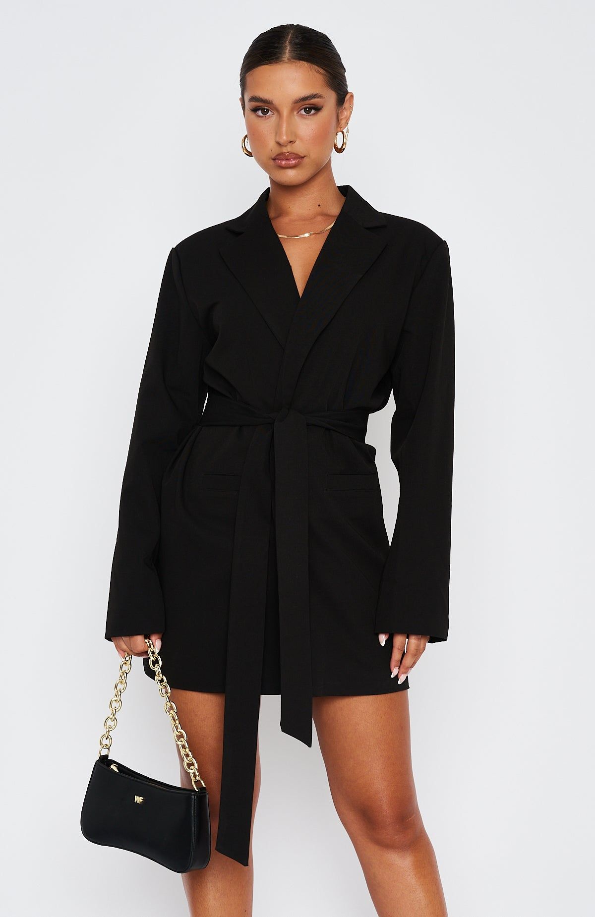 Confident Blazer Black sold by White Fox Boutique product image thumbnail 2