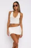 Coconut Cove Crochet Mini Skirt White sold by White Fox Boutique