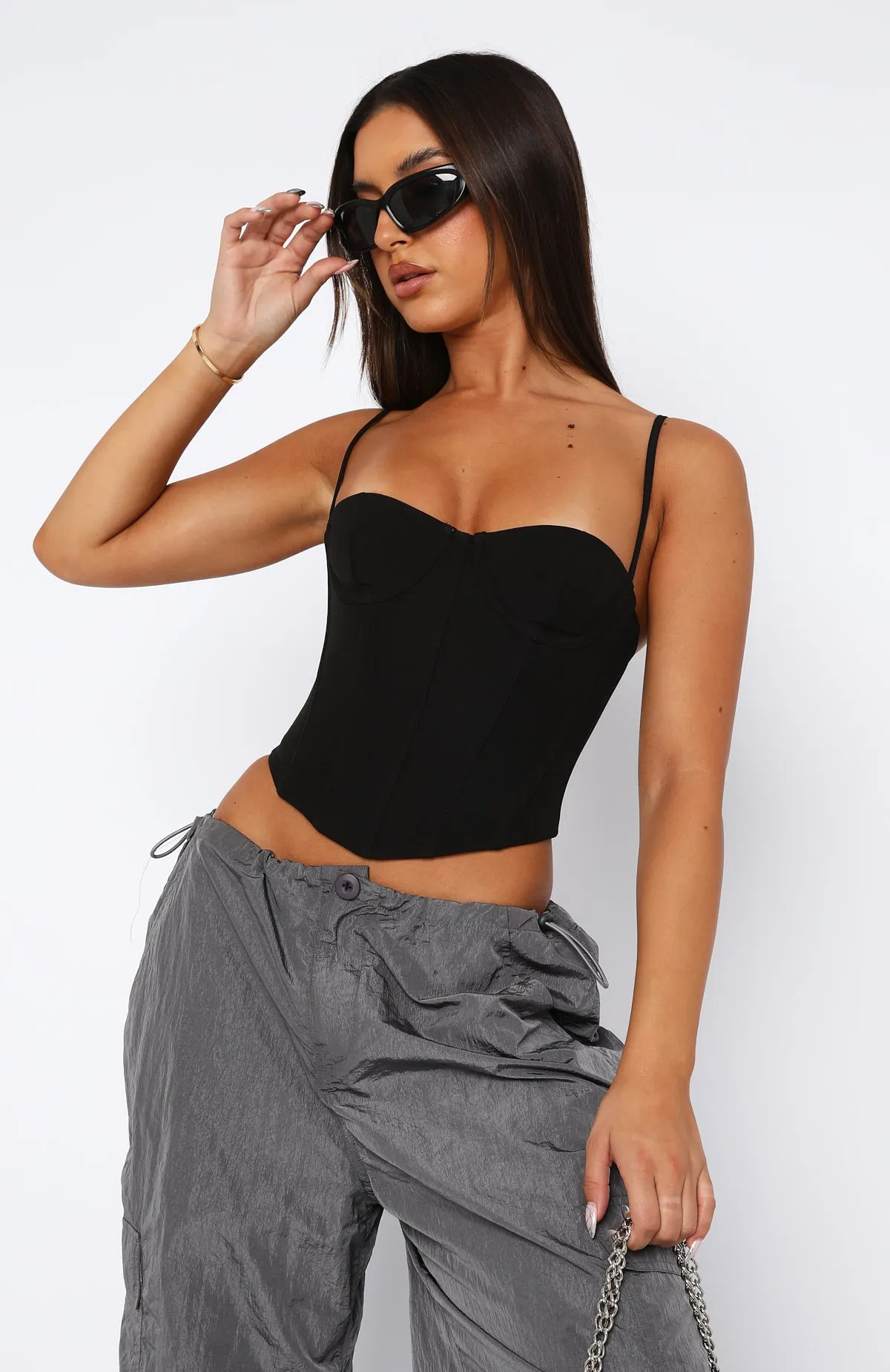 In The Morning Bustier Black sold by White Fox Boutique product image thumbnail 2