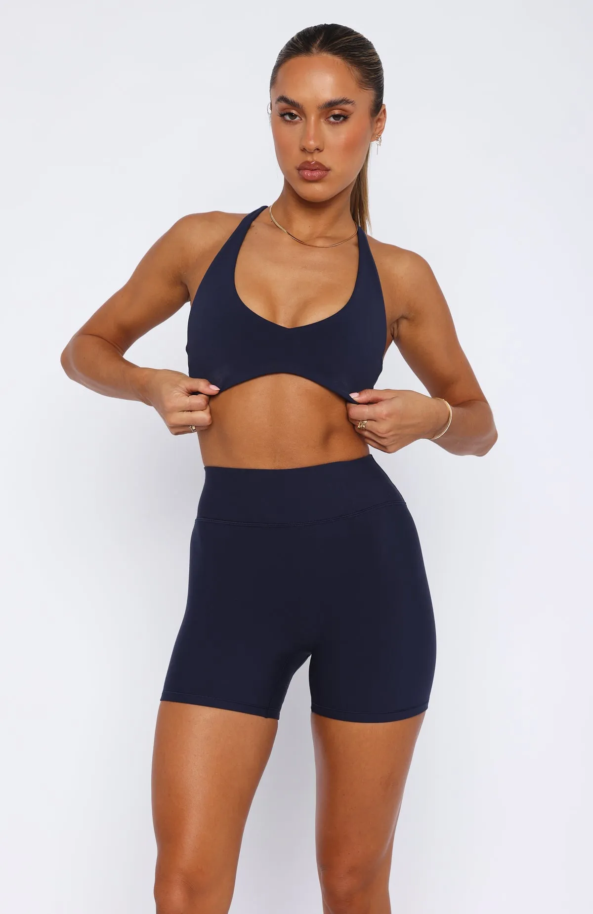 Energize Me Sports Bra Navy sold by White Fox Boutique product image thumbnail 2
