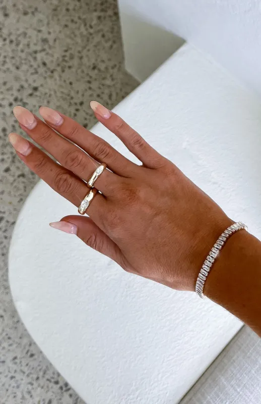 Faye Ring Set Gold made by White Fox Boutique