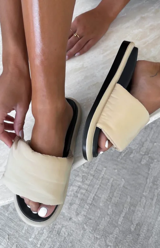 Remy Slides Beige sold by White Fox Boutique