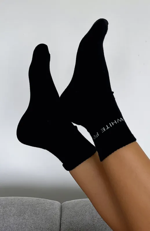 Good To Go Socks Black sold by White Fox Boutique