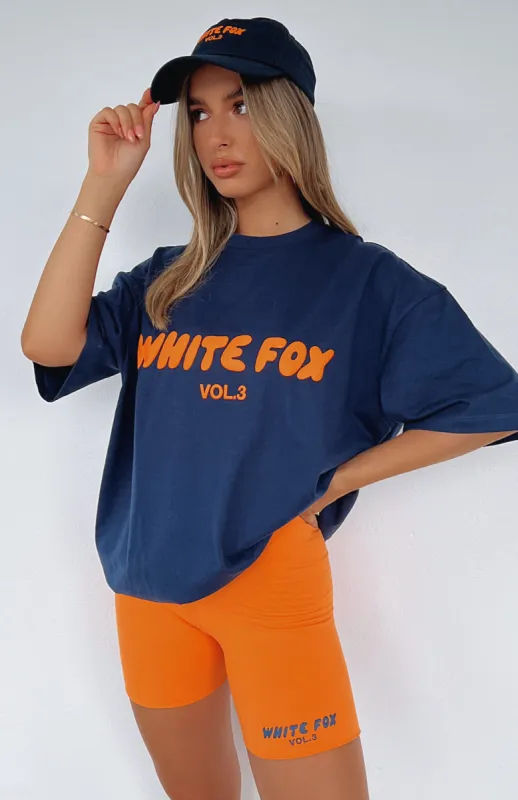Offstage Oversized Tee Space Navy sold by White Fox Boutique
