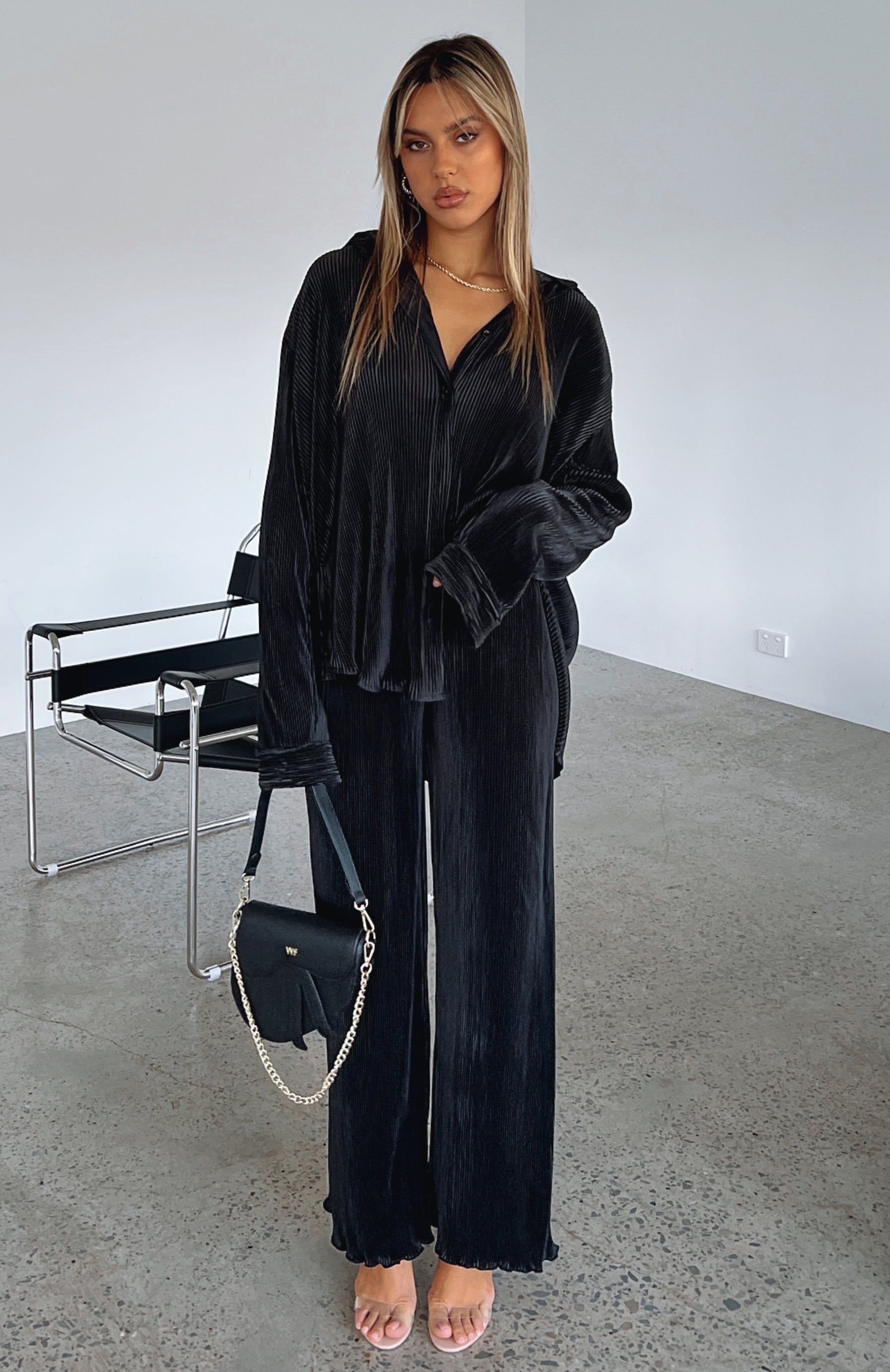 Sincerely Yours Pants Black sold by White Fox Boutique