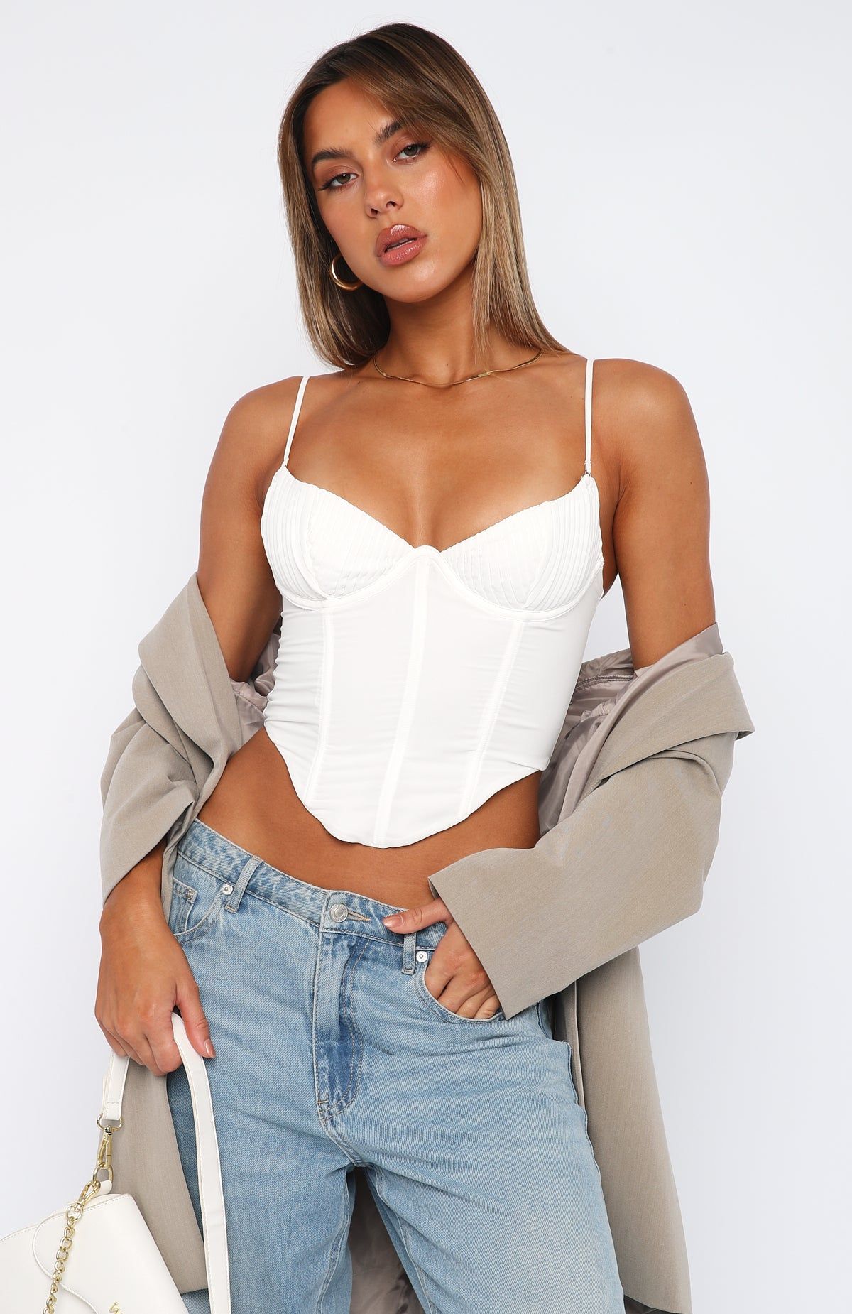 Triggered By You Bustier White sold by White Fox Boutique product image thumbnail 2