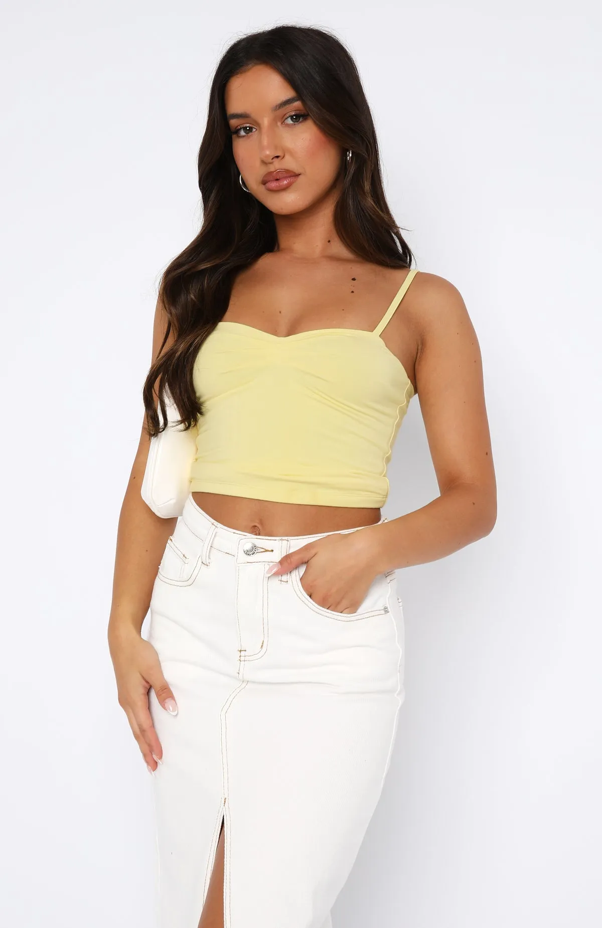Looking For Your Love Top Lemon sold by White Fox Boutique product image thumbnail 2