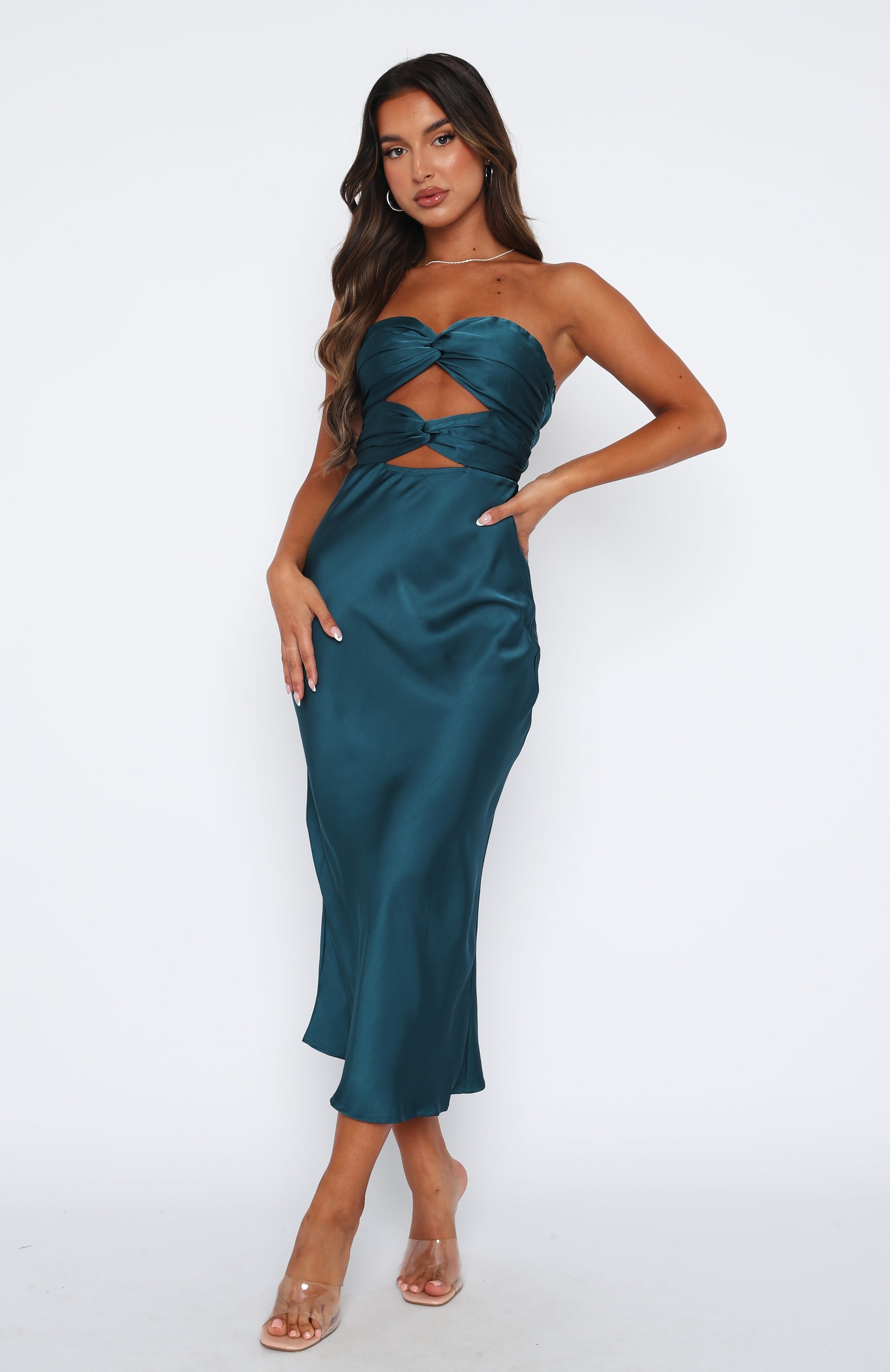Elysium Midi Dress Teal sold by White Fox Boutique product image thumbnail 2