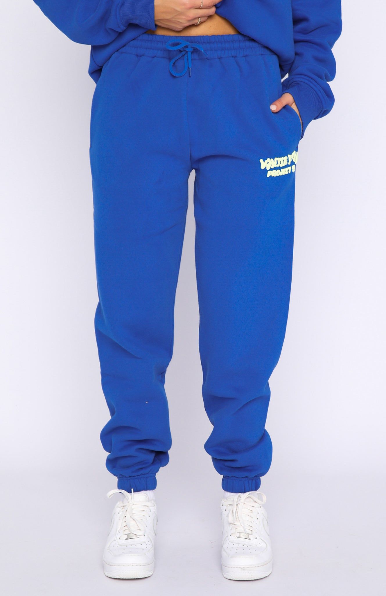 Project 5 Sweatpants Cobalt sold by White Fox Boutique product image thumbnail 2