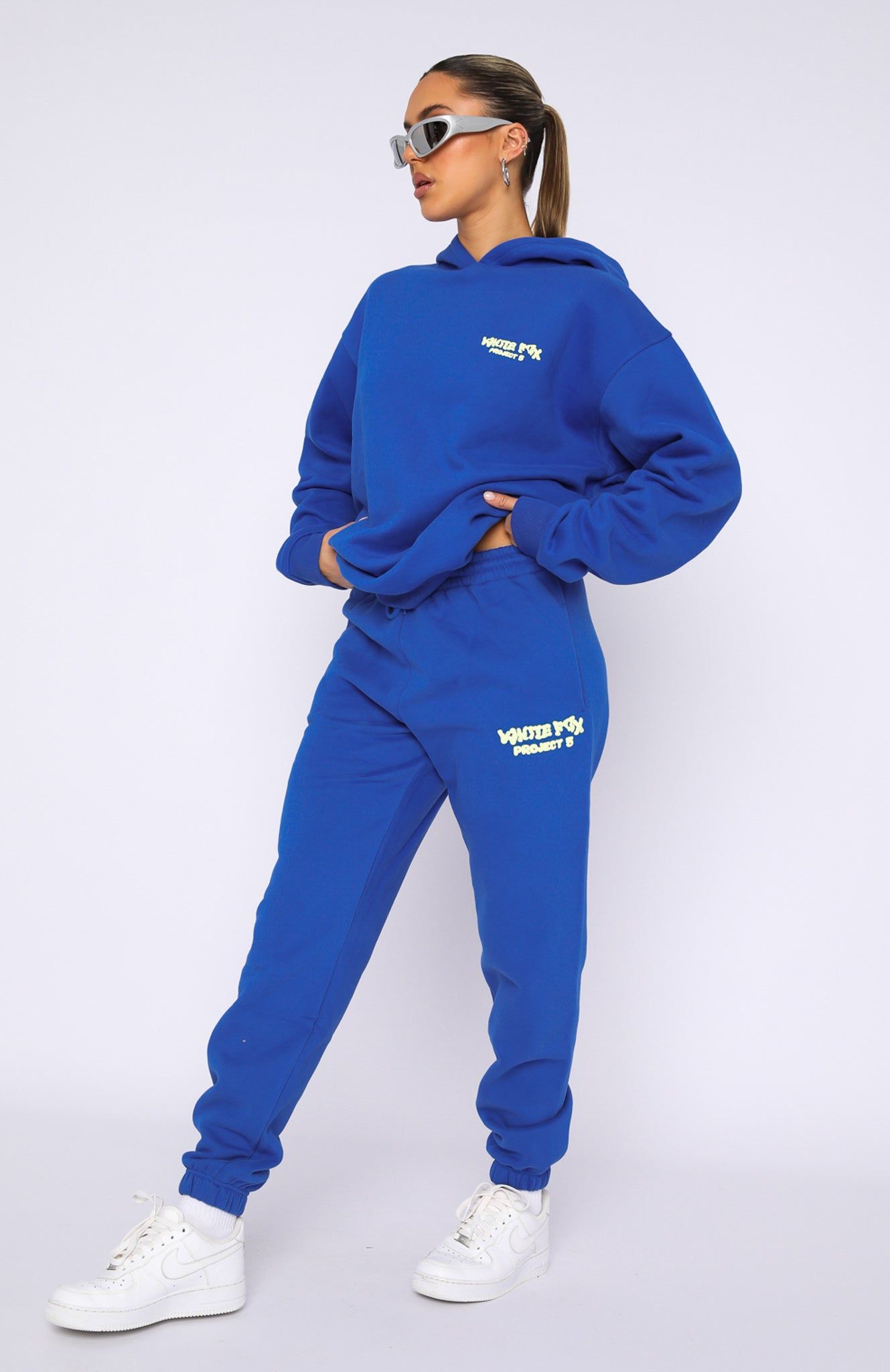 Project 5 Sweatpants Cobalt sold by White Fox Boutique product image thumbnail 5