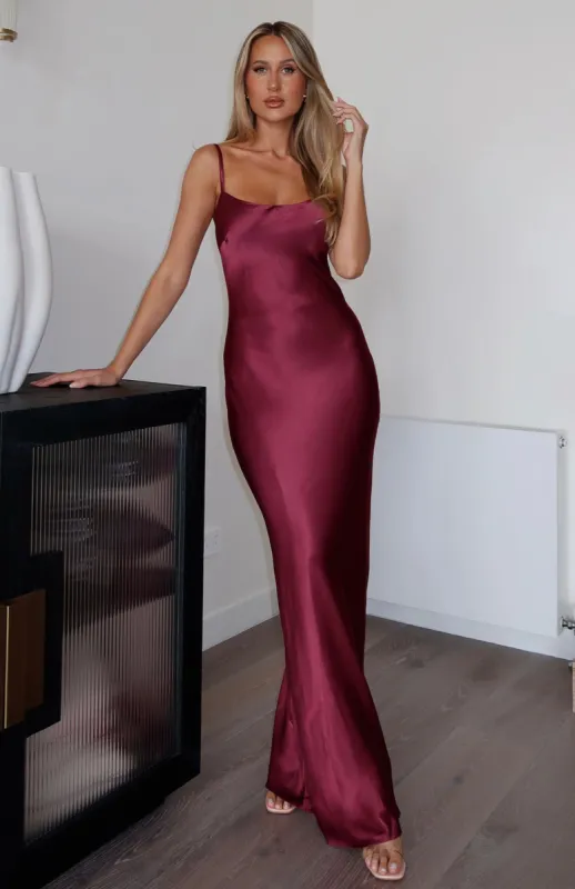 Good To Me Maxi Dress Merlot sold by White Fox Boutique