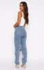 Who's That Girl Straight Leg Denim Jeans 90's Blue sold by White Fox Boutique