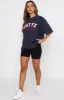 Varsity Tee Dusty Navy sold by White Fox Boutique