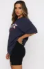 Varsity Tee Dusty Navy sold by White Fox Boutique