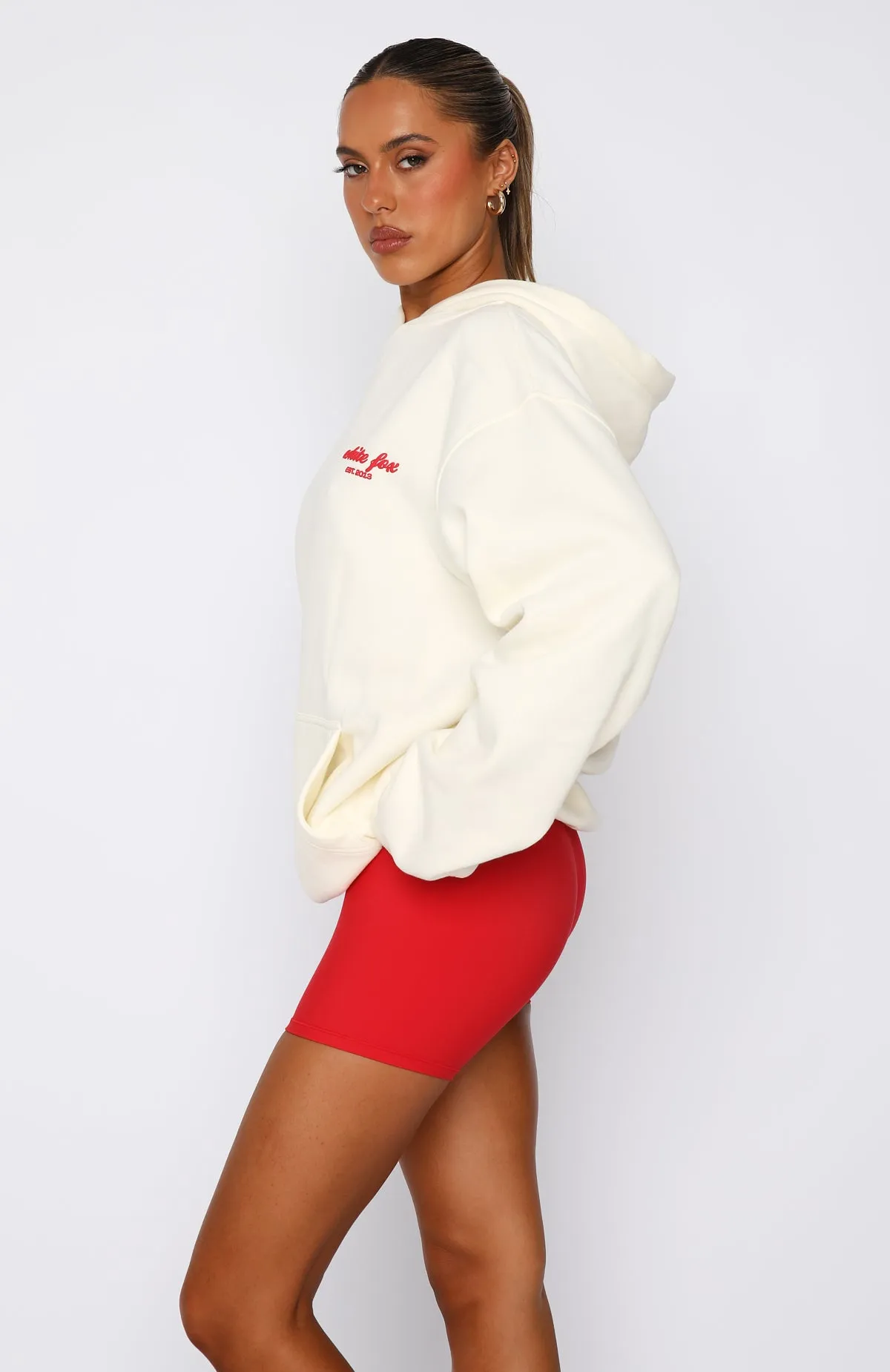 Good Things Are Coming Oversized Hoodie Cream sold by White Fox Boutique product image thumbnail 3