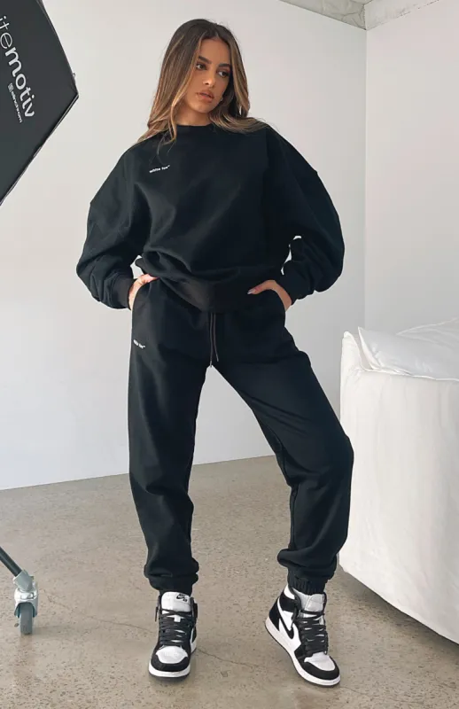 Not An Issue Sweatpants Black sold by White Fox Boutique