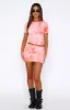 Late Nights Mini Skirt Sangria sold by White Fox Boutique