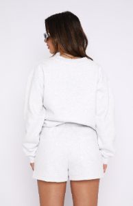 The Next Level Lounge Shorts Grey Marle sold by White Fox Boutique
