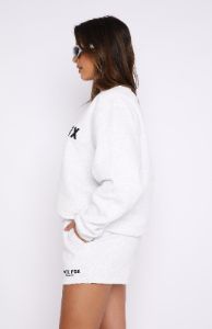 The Next Level Lounge Shorts Grey Marle sold by White Fox Boutique