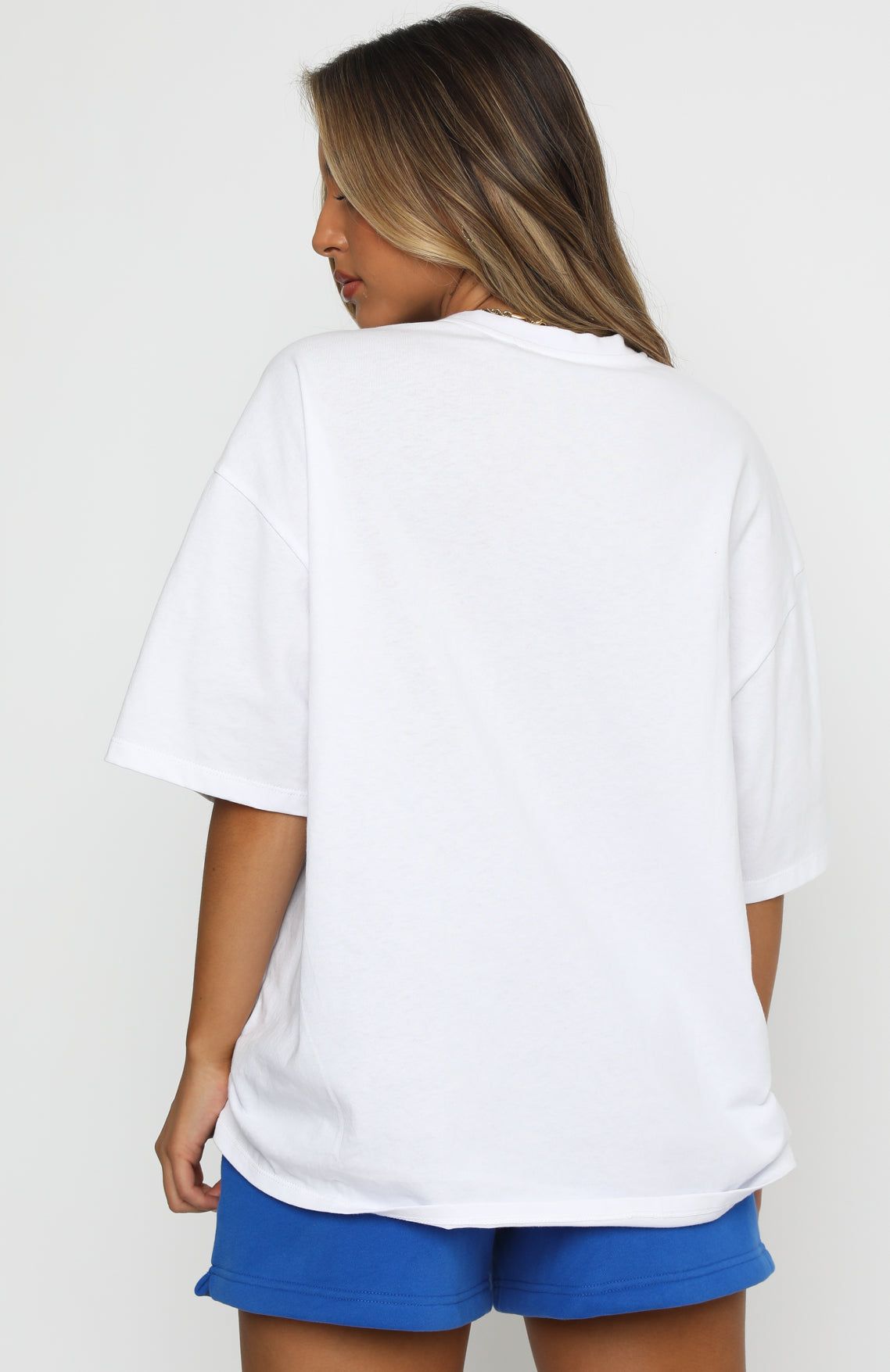 Take The Focus Tee White/Blue sold by White Fox Boutique product image thumbnail 4